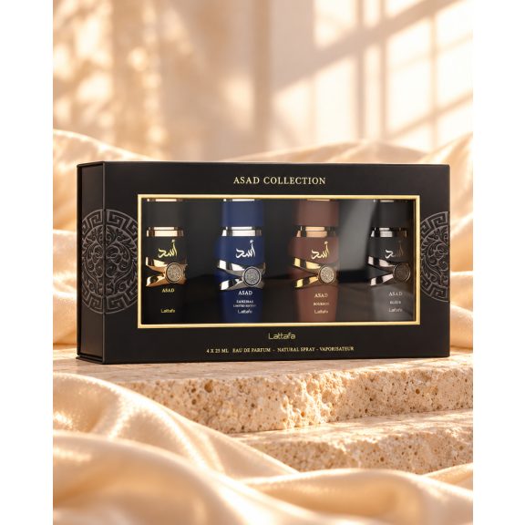 Lattafa Asad Collection 4 × 25 ml Eau de Parfum ajándékszett
